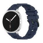 ブラックバックル ラウンドテール シリコンウォッチバンド、Samsung Galaxy Watch8 / Watch8 Classic用