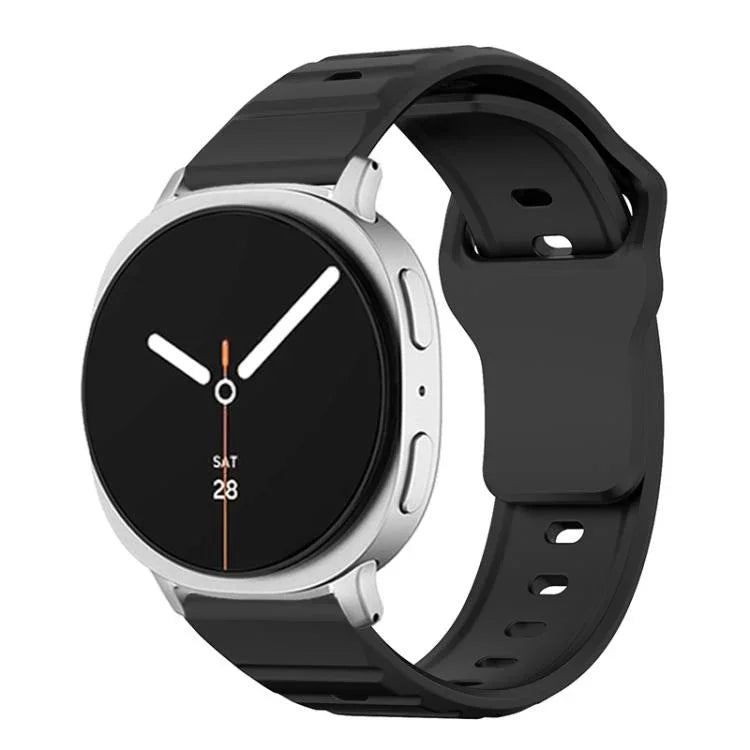 ウェーブテクスチャー スタッドバックル シリコンウォッチバンド、Samsung Galaxy Watch8 / Watch8 Classic用