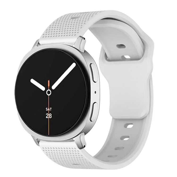 ラウンドドット スタッドバックル シリコンウォッチバンド、Samsung Galaxy Watch8 / Watch8 Classic用