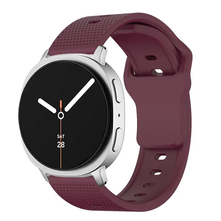 ラウンドドット スタッドバックル シリコンウォッチバンド、Samsung Galaxy Watch8 / Watch8 Classic用