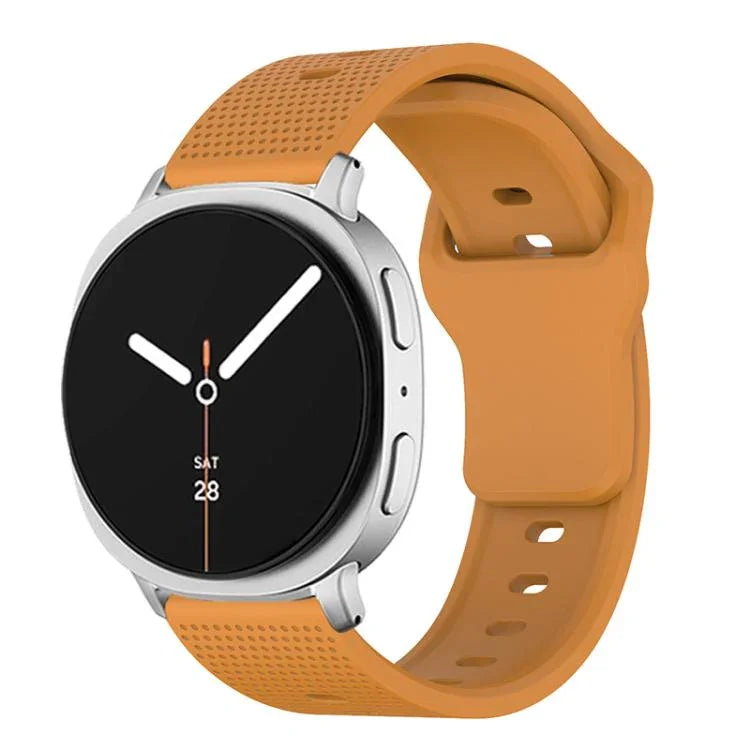 ラウンドドット スタッドバックル シリコンウォッチバンド、Samsung Galaxy Watch8 / Watch8 Classic用