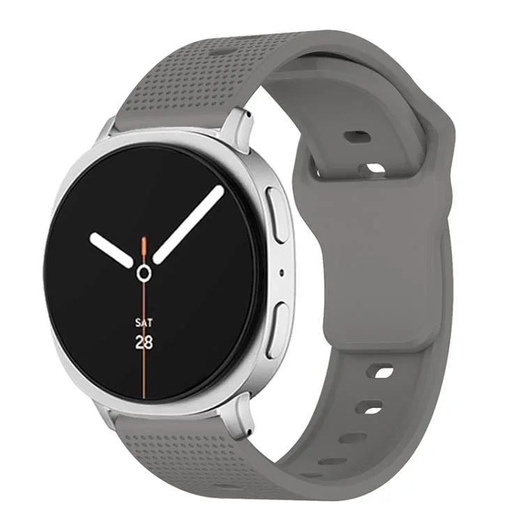 ラウンドドット スタッドバックル シリコンウォッチバンド、Samsung Galaxy Watch8 / Watch8 Classic用