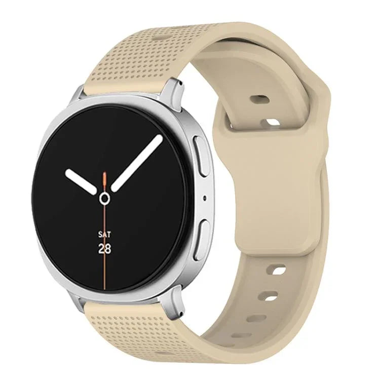 ラウンドドット スタッドバックル シリコンウォッチバンド、Samsung Galaxy Watch8 / Watch8 Classic用