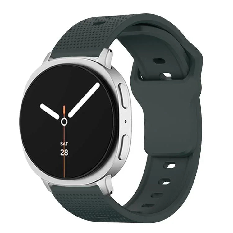 ラウンドドット スタッドバックル シリコンウォッチバンド、Samsung Galaxy Watch8 / Watch8 Classic用