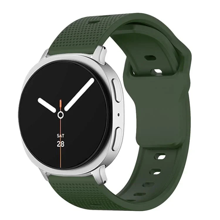 ラウンドドット スタッドバックル シリコンウォッチバンド、Samsung Galaxy Watch8 / Watch8 Classic用