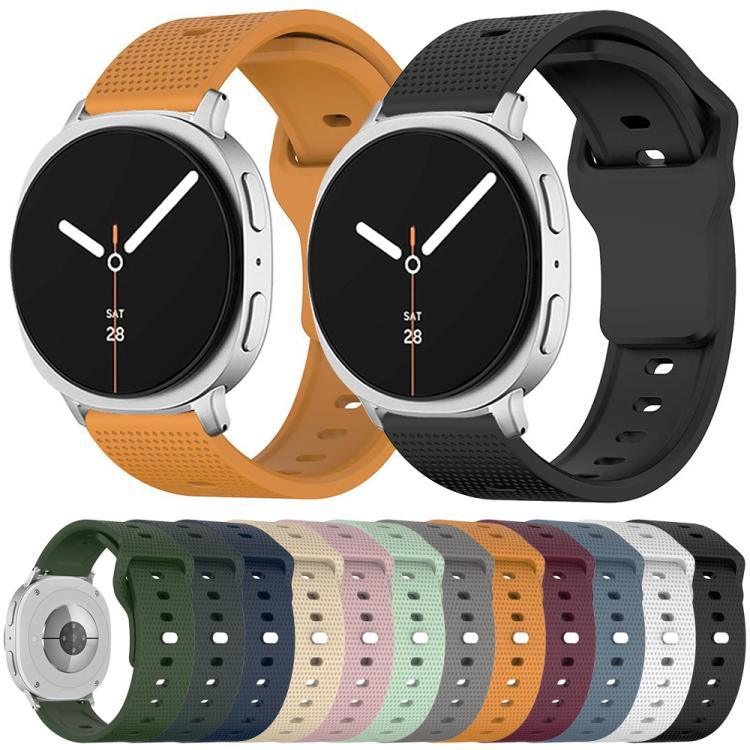 ラウンドドット スタッドバックル シリコンウォッチバンド、Samsung Galaxy Watch8 / Watch8 Classic用