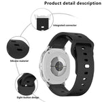 ラウンドドット スタッドバックル シリコンウォッチバンド、Samsung Galaxy Watch8 / Watch8 Classic用