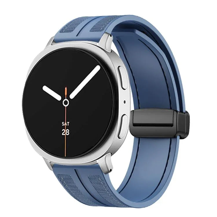 折りたたみマグネットバックル ハイブリッド ナイロン シリコンウォッチバンド、Samsung Galaxy Watch8 / Watch8 Classic用