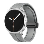 折りたたみマグネットバックル ハイブリッド ナイロン シリコンウォッチバンド、Samsung Galaxy Watch8 / Watch8 Classic用