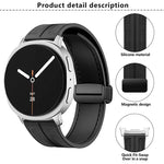 折りたたみマグネットバックル ハイブリッド ナイロン シリコンウォッチバンド、Samsung Galaxy Watch8 / Watch8 Classic用
