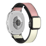 スクエアマグネットバックルレザーケースシリコンウォッチバンド、Samsung Galaxy Watch8 / Watch8 Classic用
