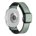 スクエアマグネットバックルレザーケースシリコンウォッチバンド、Samsung Galaxy Watch8 / Watch8 Classic用