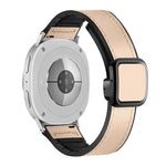 スクエアマグネットバックルレザーケースシリコンウォッチバンド、Samsung Galaxy Watch8 / Watch8 Classic用