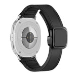 スクエアマグネットバックルレザーケースシリコンウォッチバンド、Samsung Galaxy Watch8 / Watch8 Classic用