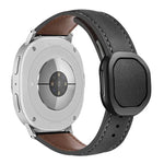 マグネット折りたたみ本革バックルウォッチバンド、Samsung Galaxy Watch8 / Watch8 Classic用