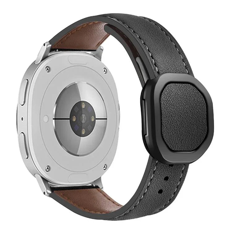 マグネット折りたたみ本革バックルウォッチバンド、Samsung Galaxy Watch8 / Watch8 Classic用