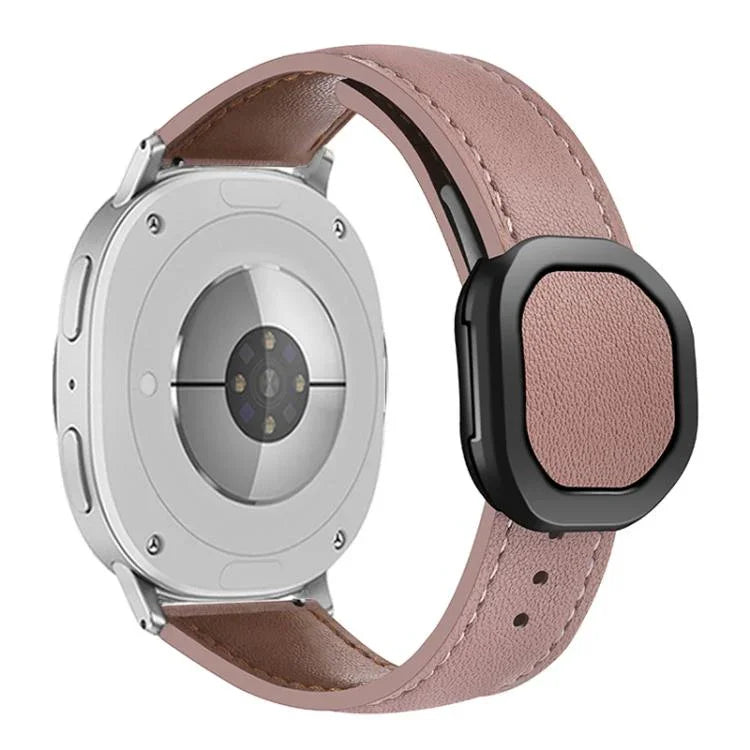 マグネット折りたたみ本革バックルウォッチバンド、Samsung Galaxy Watch8 / Watch8 Classic用