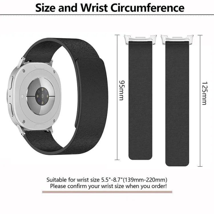 クラウドウッドグレイン マグネット シリコンウォッチバンド、Samsung Galaxy Watch8 / Watch8 Classic用