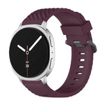 ブラックバックルスプルースシリコンウォッチバンド、Samsung Galaxy Watch8 / Watch8 Classic用