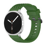 ブラックバックルスプルースシリコンウォッチバンド、Samsung Galaxy Watch8 / Watch8 Classic用