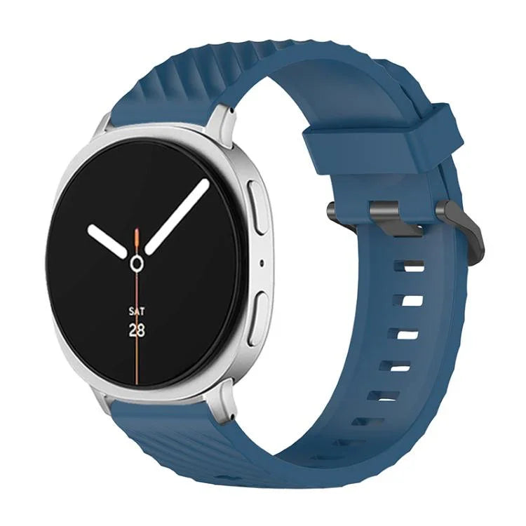 ブラックバックルスプルースシリコンウォッチバンド、Samsung Galaxy Watch8 / Watch8 Classic用