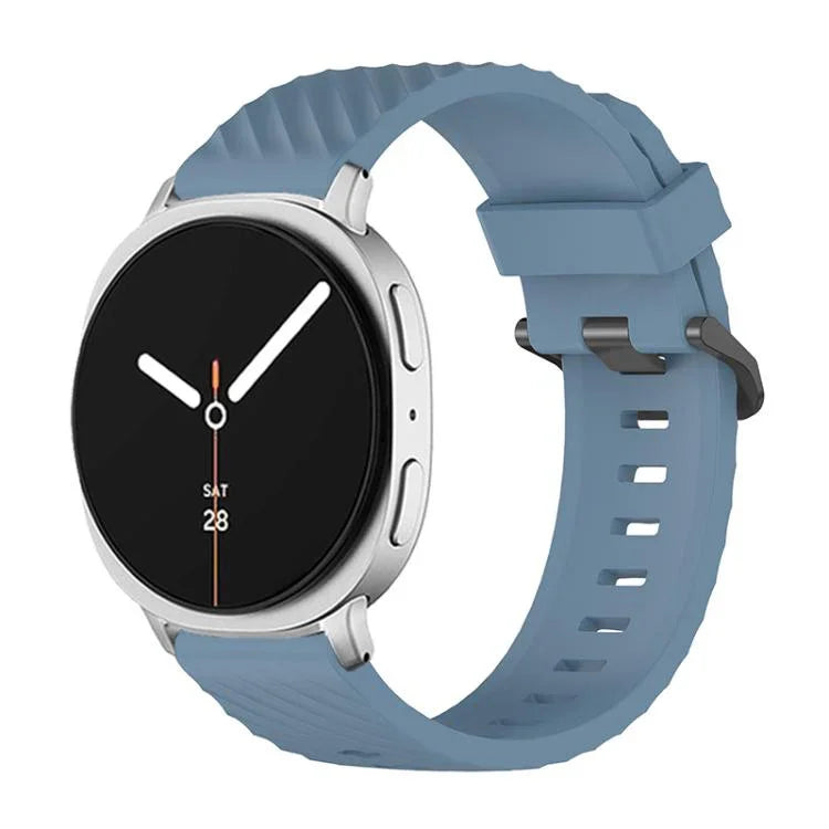ブラックバックルスプルースシリコンウォッチバンド、Samsung Galaxy Watch8 / Watch8 Classic用