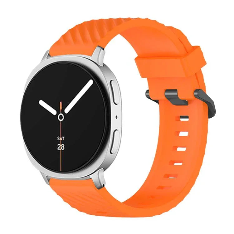 ブラックバックルスプルースシリコンウォッチバンド、Samsung Galaxy Watch8 / Watch8 Classic用