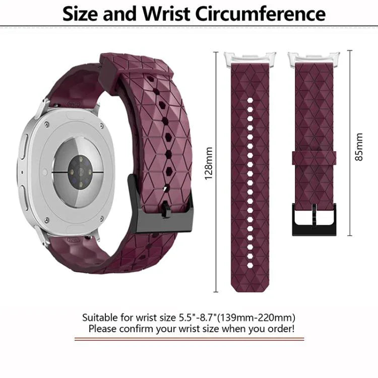 フットボールテクスチャー 単色 シリコンウォッチバンド、Samsung Galaxy Watch8 / Watch8 Classic用