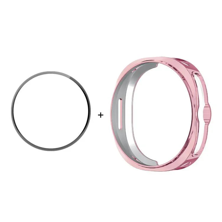 ENKAY Hat-Prince 2-in-1 電気めっき ソフトTPUカバー フルカバレッジ PMMAソフトフィルム付き、Samsung Galaxy Watch8 Classic 46mm用