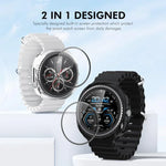 ENKAY Hat-Prince 2-in-1 電気めっき ソフトTPUカバー フルカバレッジ PMMAソフトフィルム付き、Samsung Galaxy Watch8 Classic 46mm用