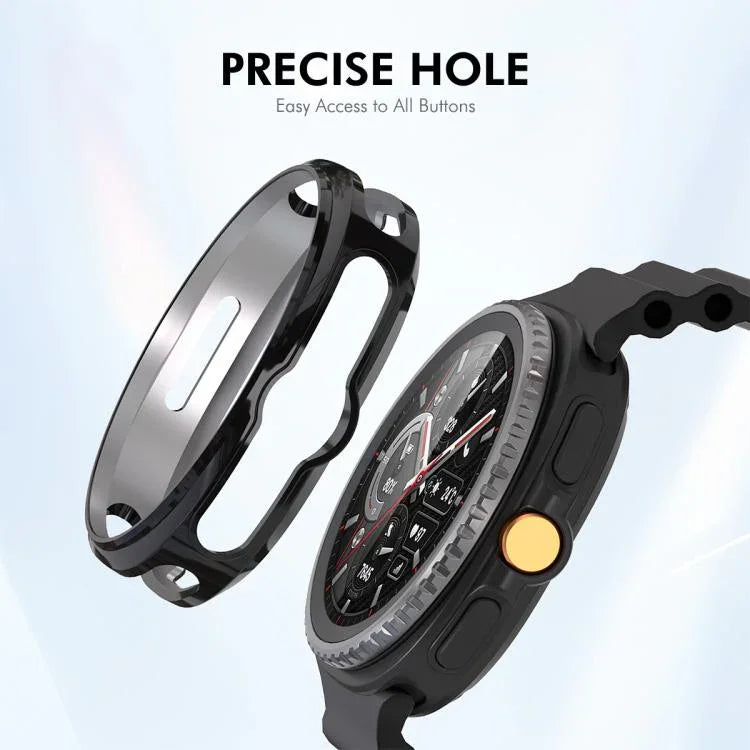 ENKAY Hat-Prince 2-in-1 電気めっき ソフトTPUカバー フルカバレッジ PMMAソフトフィルム付き、Samsung Galaxy Watch8 Classic 46mm用