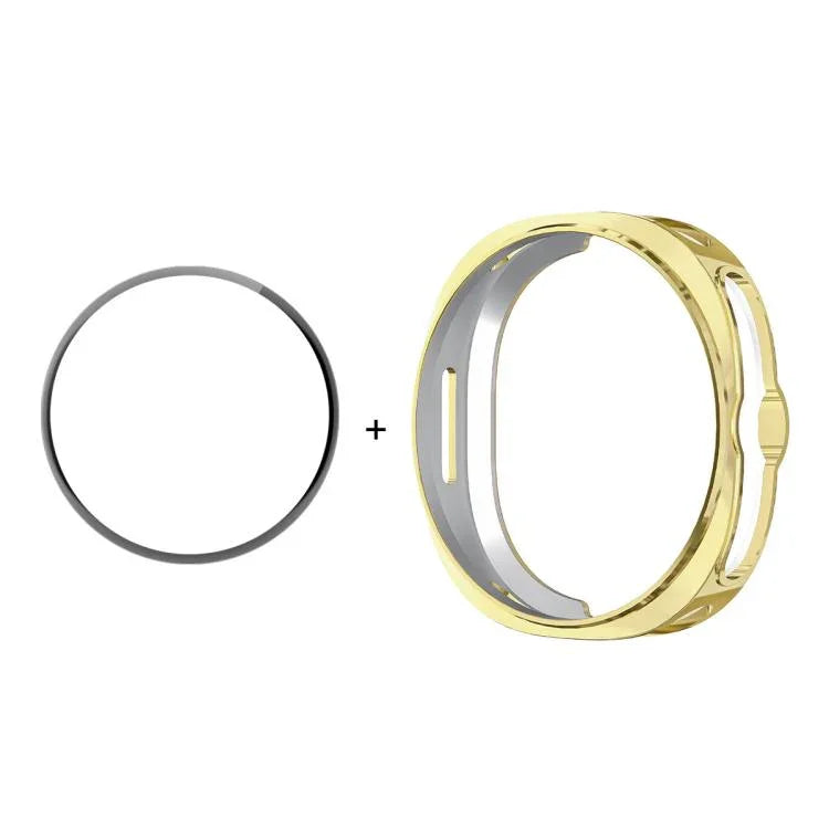 ENKAY Hat-Prince 2-in-1 電気めっき ソフトTPUカバー フルカバレッジ PMMAソフトフィルム付き、Samsung Galaxy Watch8 Classic 46mm用
