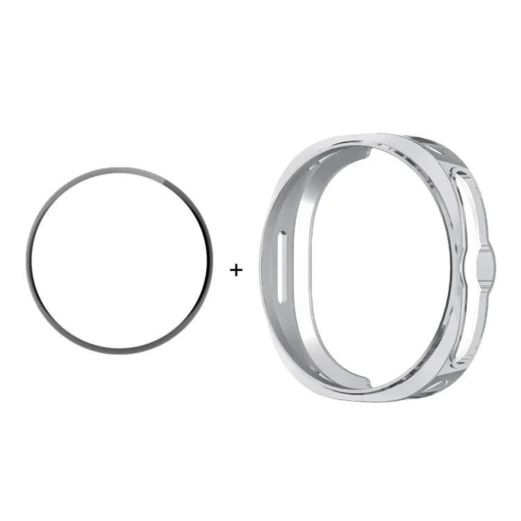 ENKAY Hat-Prince 2-in-1 電気めっき ソフトTPUカバー フルカバレッジ PMMAソフトフィルム付き、Samsung Galaxy Watch8 Classic 46mm用