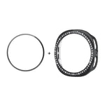 ENKAY Hat-Prince ダイヤモンド PCウォッチカバー フルカバレッジ PMMAソフトフィルム付き、Samsung Galaxy Watch8 44mm用、Samsung Galaxy Watch8 40mm用