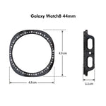 ENKAY Hat-Prince ダイヤモンド PCウォッチカバー フルカバレッジ PMMAソフトフィルム付き、Samsung Galaxy Watch8 44mm用、Samsung Galaxy Watch8 40mm用
