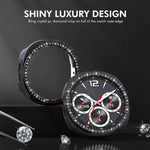 ENKAY Hat-Prince ダイヤモンド PCウォッチカバー フルカバレッジ PMMAソフトフィルム付き、Samsung Galaxy Watch8 44mm用、Samsung Galaxy Watch8 40mm用