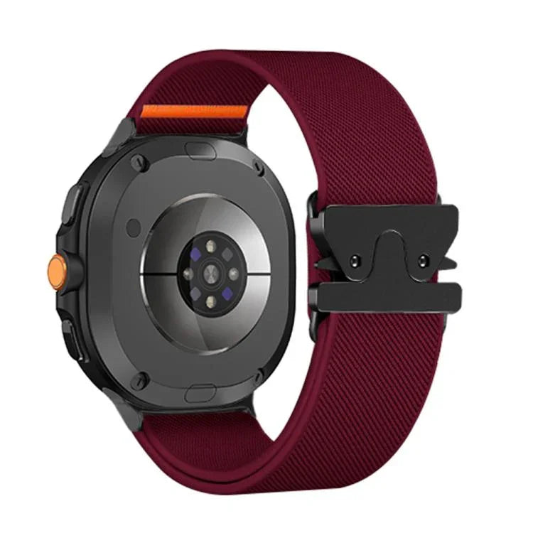 パラシュートバックルストレッチナイロンウォッチバンド、Samsung Galaxy Watch8 / Watch8 Classic用