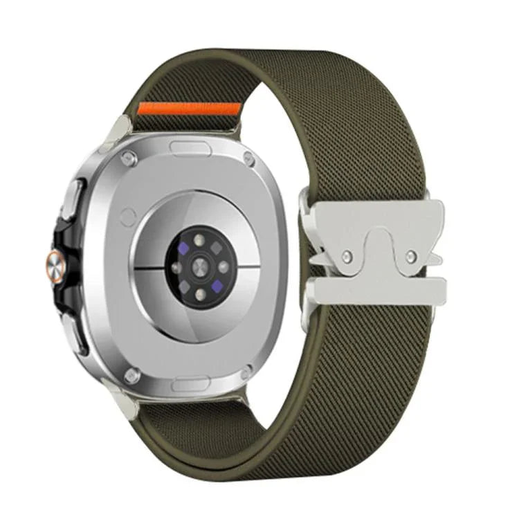 パラシュートバックルストレッチナイロンウォッチバンド、Samsung Galaxy Watch8 / Watch8 Classic用