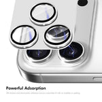 ENKAY CDテクスチャ アルミ合金強化ガラスレンズカバーフィルム、iPhone 17 Pro Max用、iPhone 17 Pro用