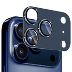 ENKAY CDテクスチャ アルミ合金強化ガラスレンズカバーフィルム、iPhone 17 Pro Max用、iPhone 17 Pro用