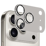 ENKAY CDテクスチャ アルミ合金強化ガラスレンズカバーフィルム、iPhone 17 Pro Max用、iPhone 17 Pro用