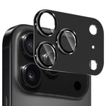 ENKAY CDテクスチャ アルミ合金強化ガラスレンズカバーフィルム、iPhone 17 Pro Max用、iPhone 17 Pro用