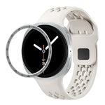 スピードベゼルとブラックリバースバックルシリコンウォッチバンド、Samsung Galaxy Watch8 44mm用、Samsung Galaxy Watch8 40mm用