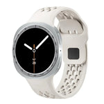 スピードベゼルとブラックリバースバックルシリコンウォッチバンド、Samsung Galaxy Watch8 44mm用、Samsung Galaxy Watch8 40mm用