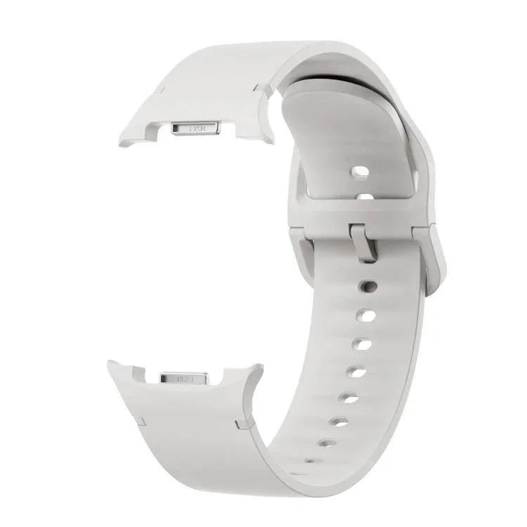 スピードベゼルと無地ステッチシリコンウォッチバンド、Samsung Galaxy Watch8 44mm用、Samsung Galaxy Watch8 40mm用