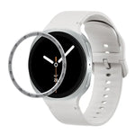 スピードベゼルと無地ステッチシリコンウォッチバンド、Samsung Galaxy Watch8 44mm用、Samsung Galaxy Watch8 40mm用