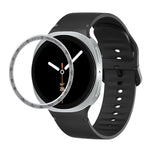 スピードベゼルと無地ステッチシリコンウォッチバンド、Samsung Galaxy Watch8 44mm用、Samsung Galaxy Watch8 40mm用