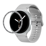 スピードベゼルと無地ステッチシリコンウォッチバンド、Samsung Galaxy Watch8 44mm用、Samsung Galaxy Watch8 40mm用