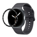 スピードベゼルと無地ステッチシリコンウォッチバンド、Samsung Galaxy Watch8 44mm用、Samsung Galaxy Watch8 40mm用