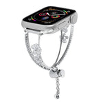 銅象嵌ジルコン五弁花ブレスレットウォッチバンド、Apple Watch 46mm / 49mm / 45mm / 44mm用、Apple Watch 42mm / 41mm / 40mm / 38mm用